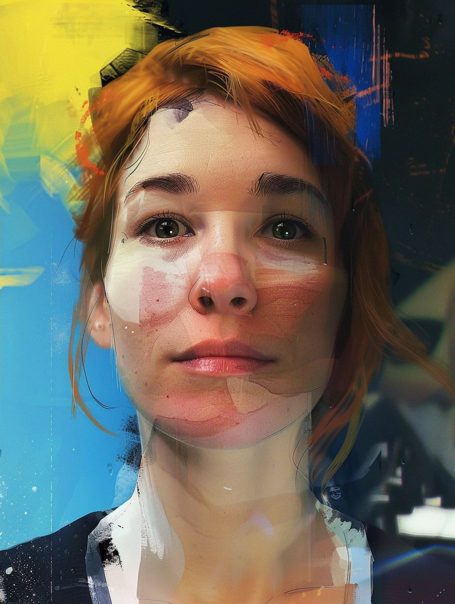 Abstract Digital Portraiture Fusion - Image 2