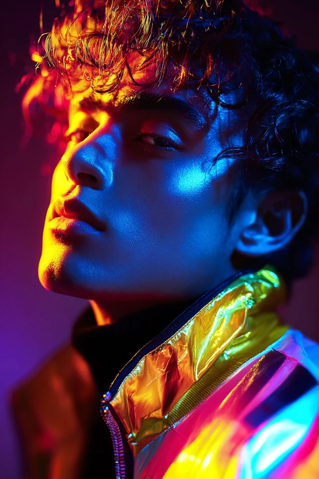 Neon Dreams: A Prism of Color - Image 1