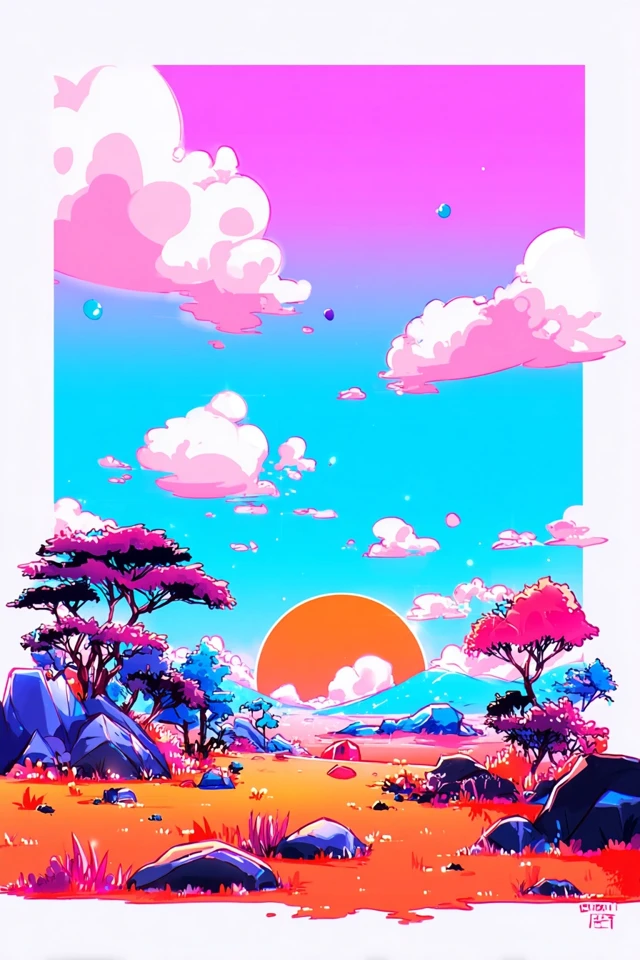 Vibrant Neon Pop Art Collage - Image 2