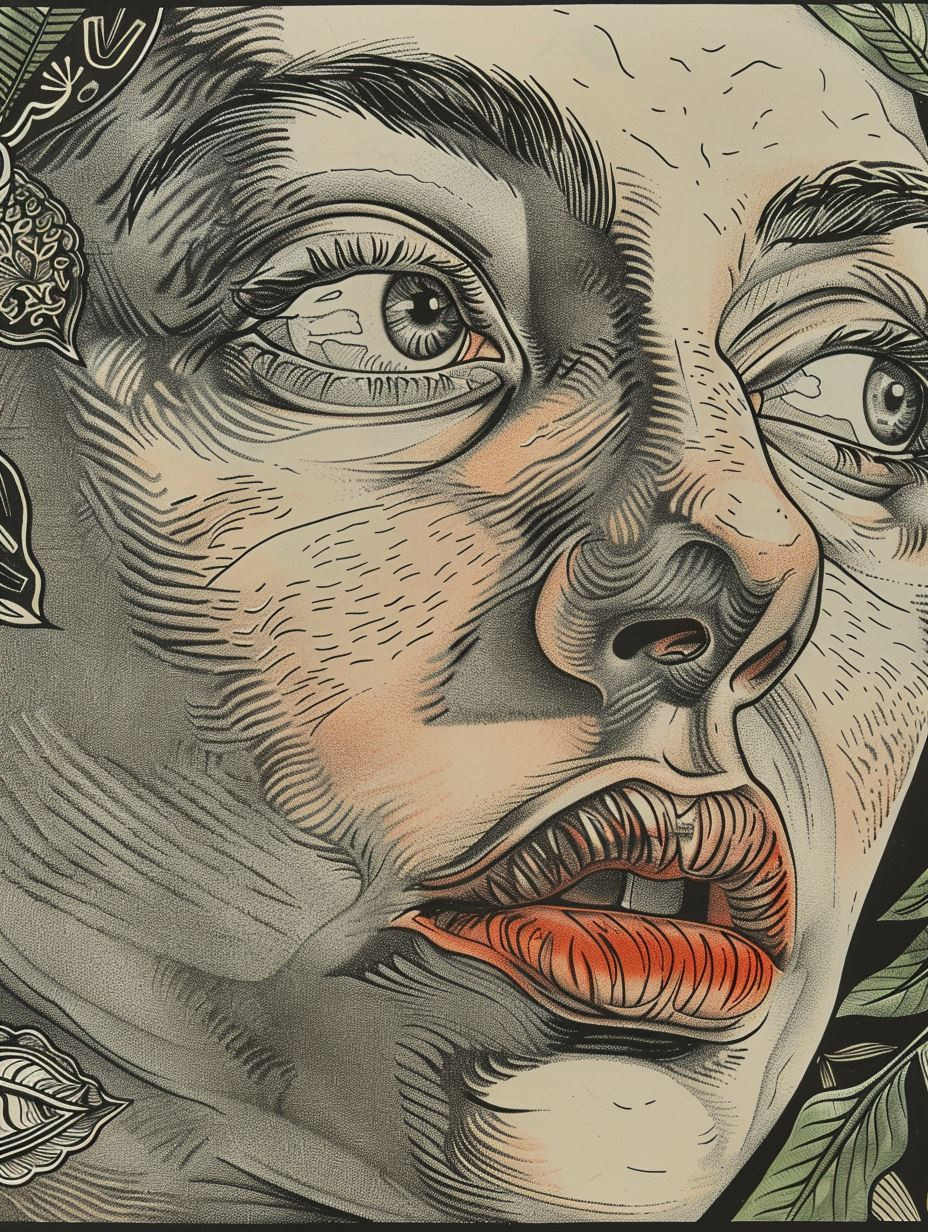 Ethereal Gazes in Ink and Graphite - Image 4