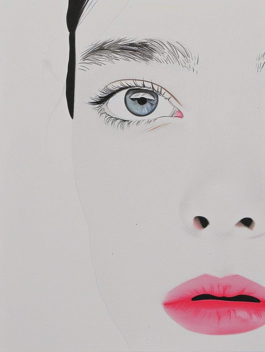 Blush Minimalist Portrait - Image 4