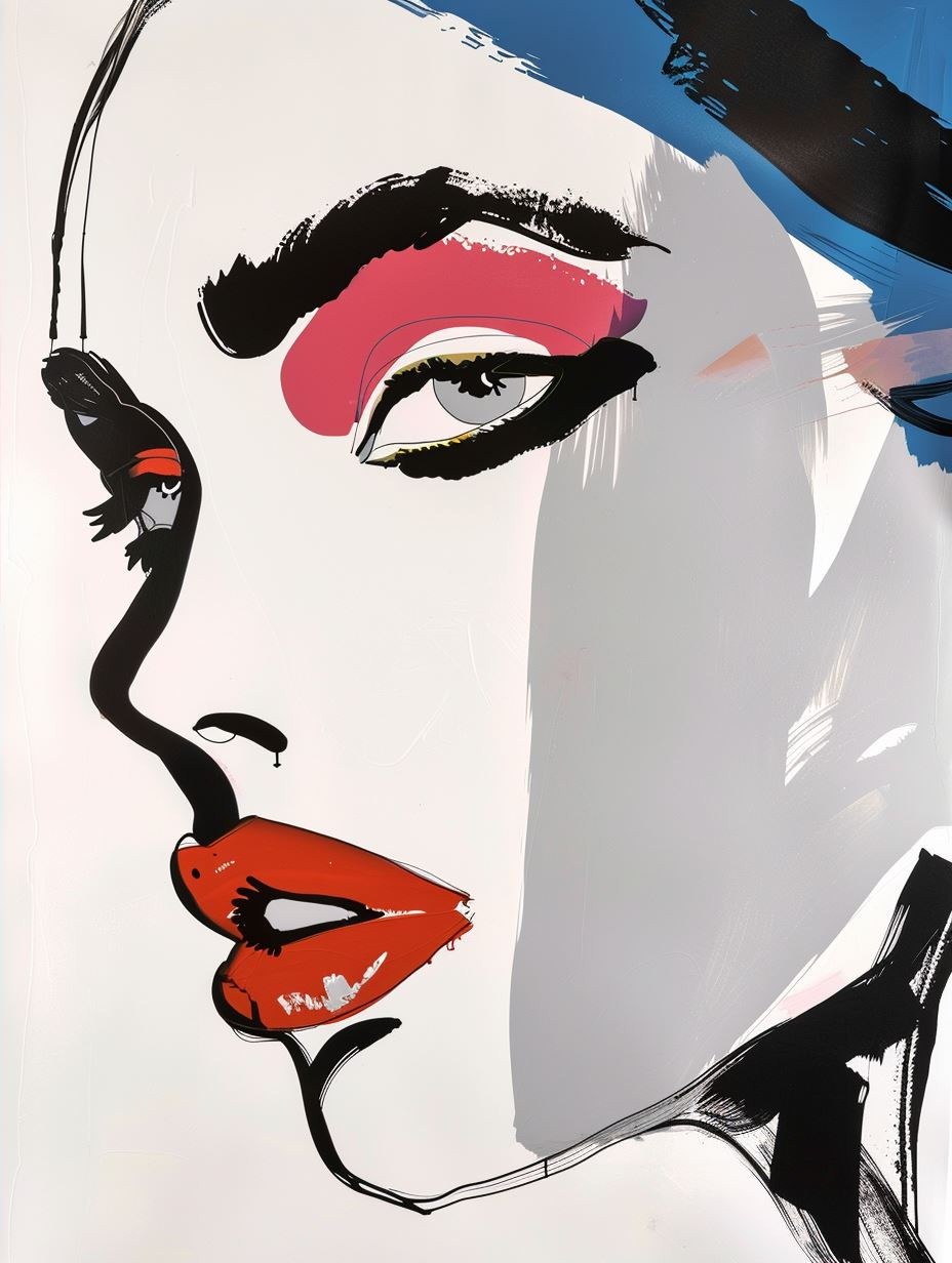 Bold Expressionist Female Portraits - Image 2