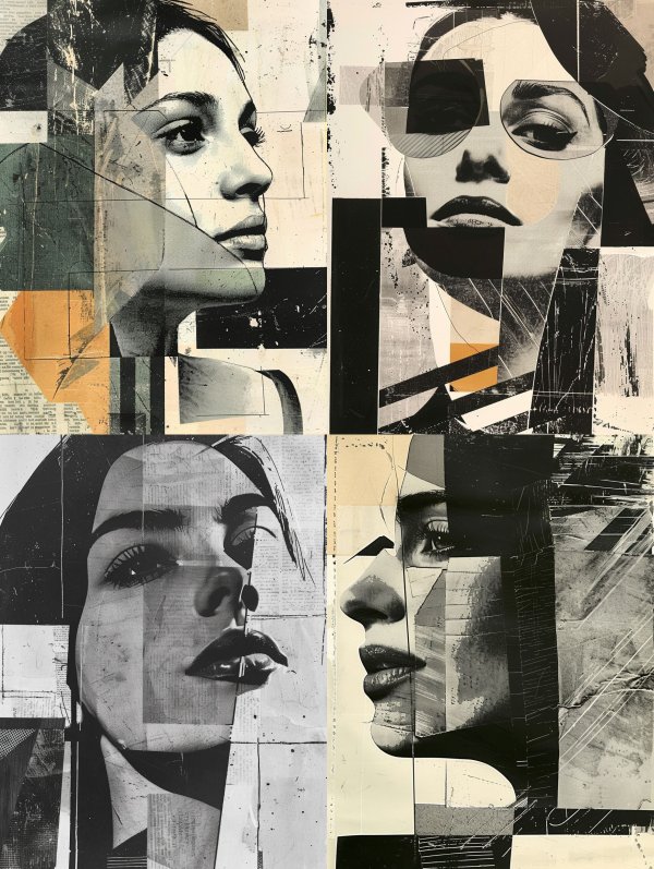 Fragmented Visions of Feminine Portraits