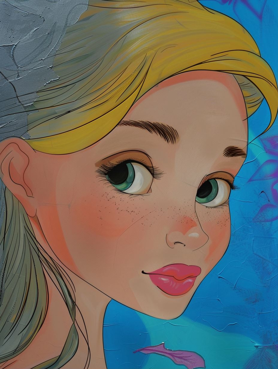 Sunlit Pastel Portrait - Image 1