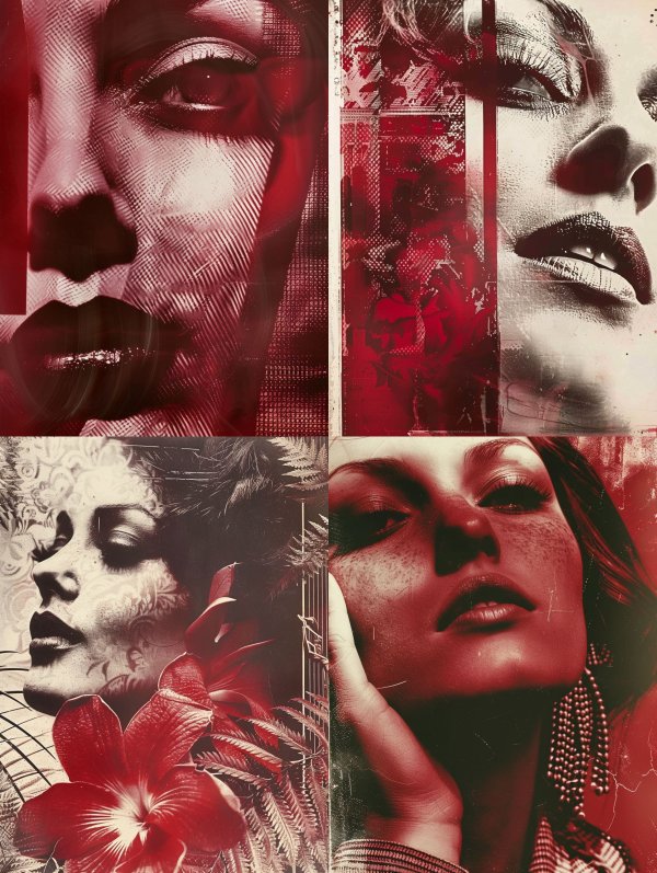 Crimson Noir Ethereal Portraits