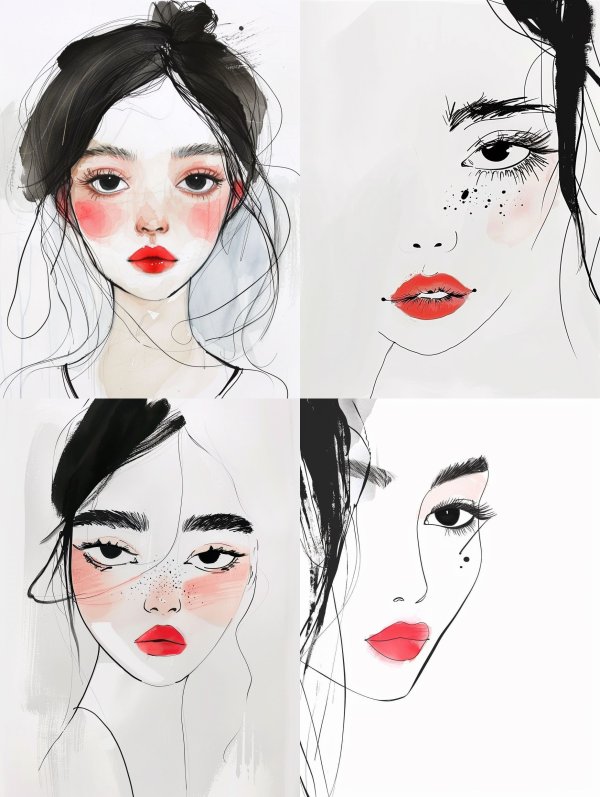 Whispers of Elegance: Minimalist Portraits