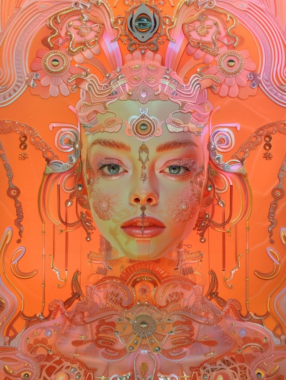 Ethereal Neon Surrealist Portraits - Image 3