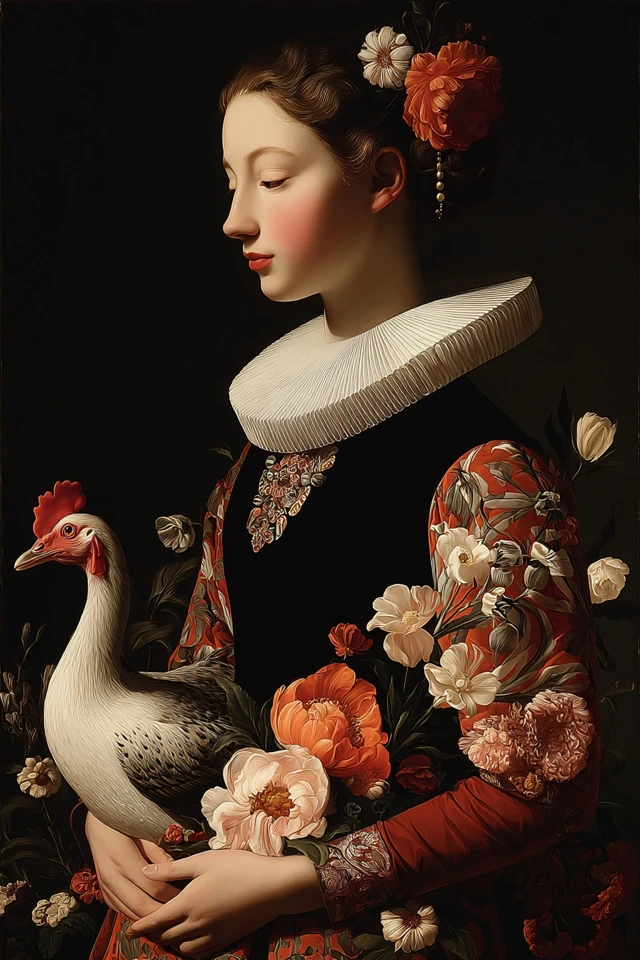 Renaissance Floral Elegance - Image 1