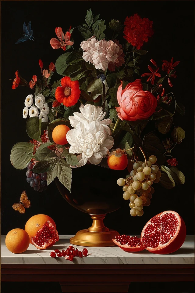 Renaissance Floral Elegance - Image 3