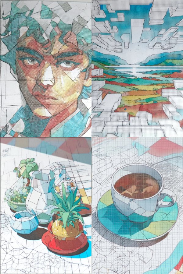 Geometric Dreams in Digital Fragments