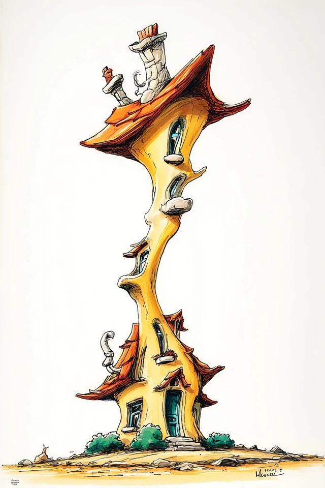 Whimsical Curly Caricature - Image 6