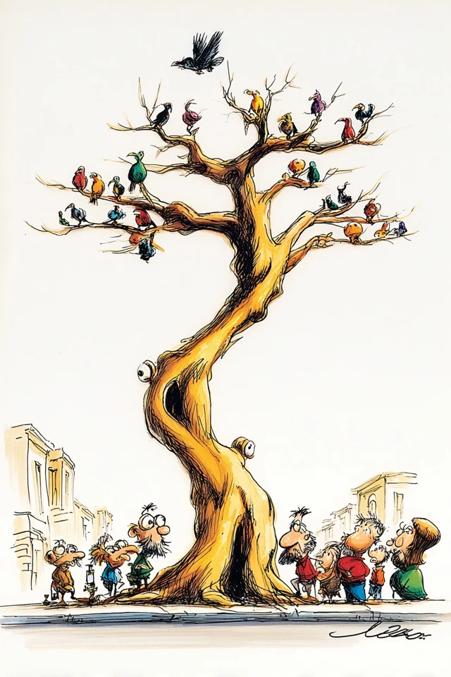 Whimsical Curly Caricature - Image 5