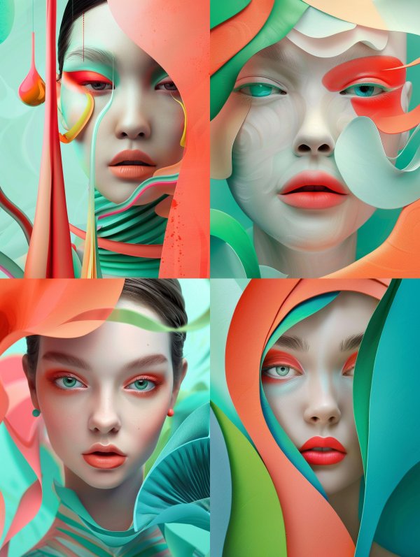 Surreal Fluidity of Digital Beauty