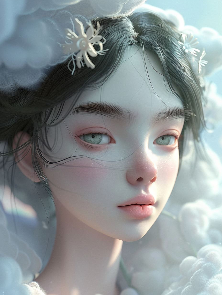 Ethereal Porcelain Dream Portraits - Image 3