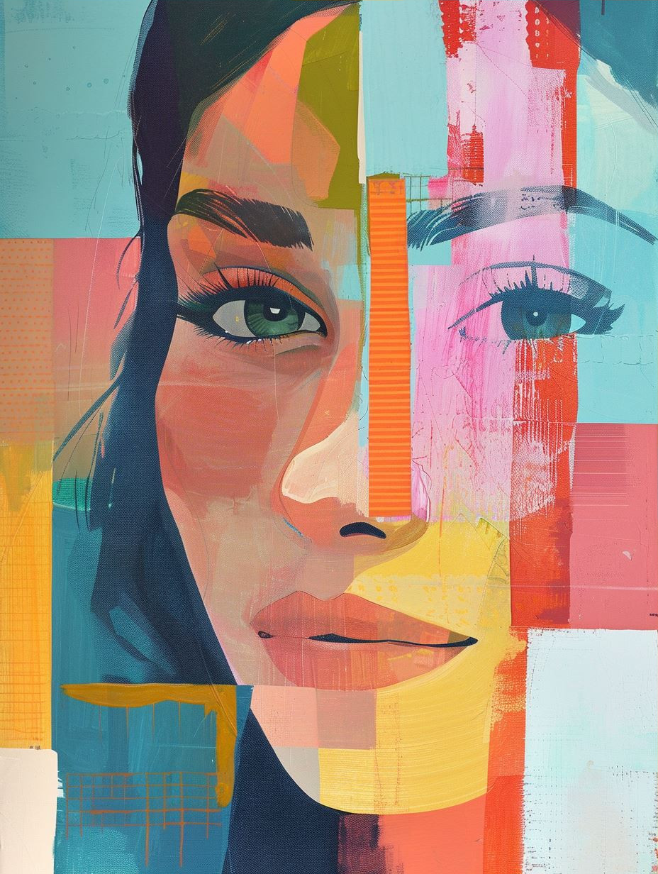 Fragmented Portraits in Vibrant Color - Image 3