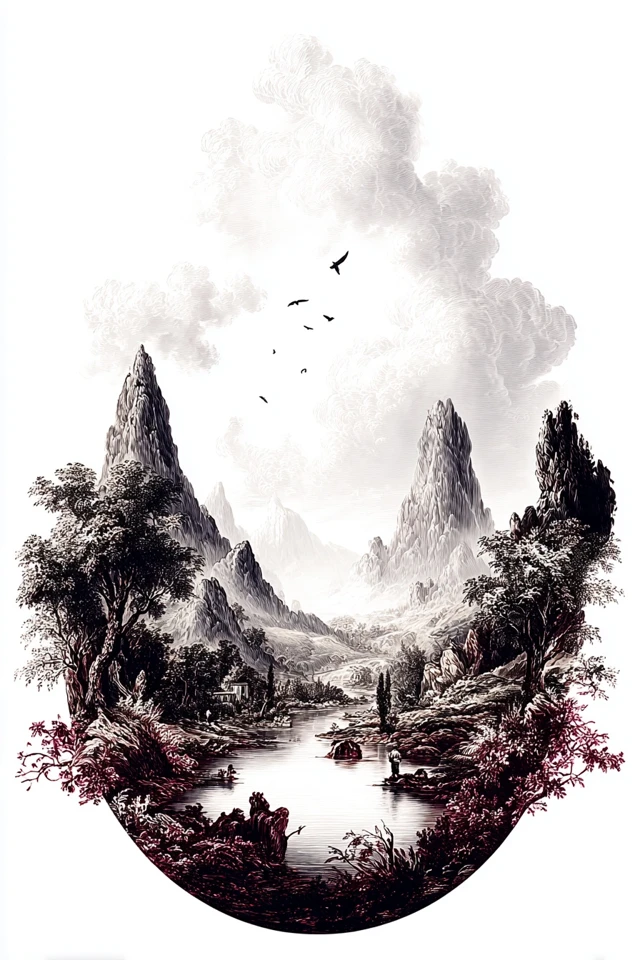 Crimson Dreams and Gothic Elegance - Image 2