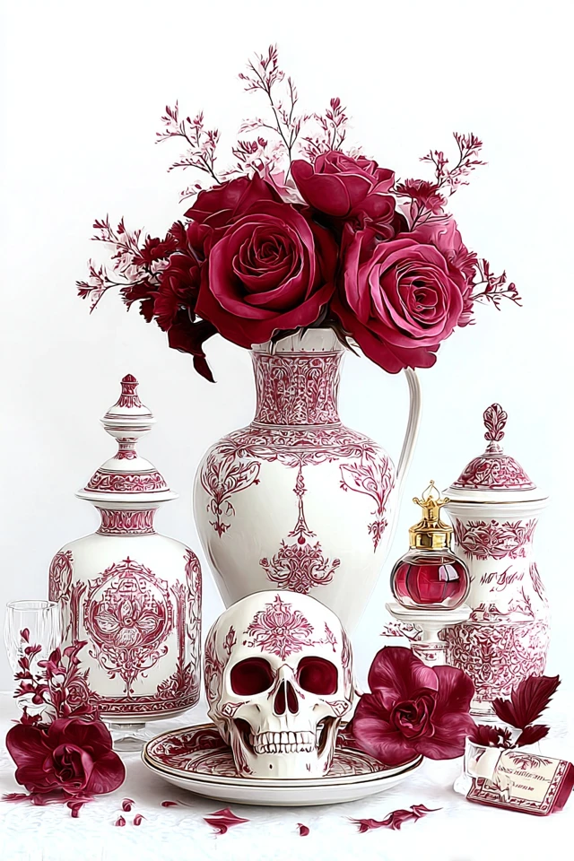 Crimson Dreams and Gothic Elegance - Image 3