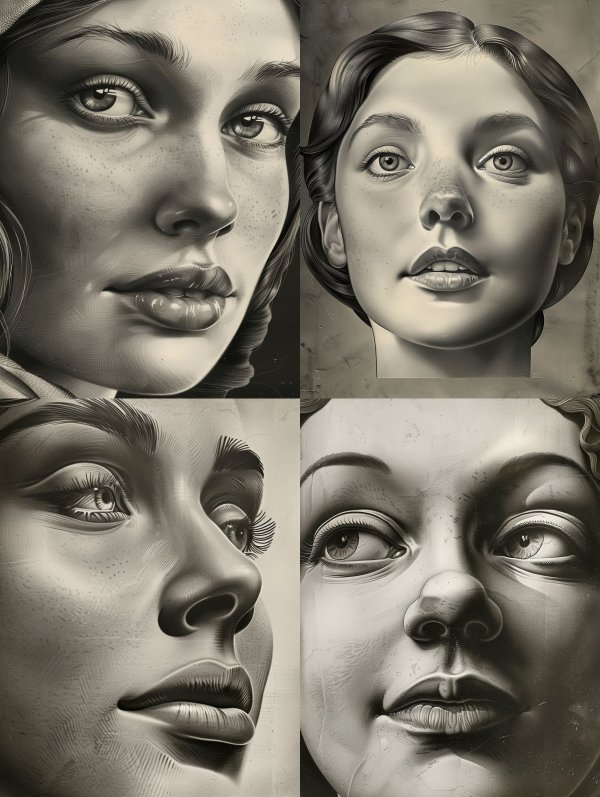Timeless Gazes in Monochrome