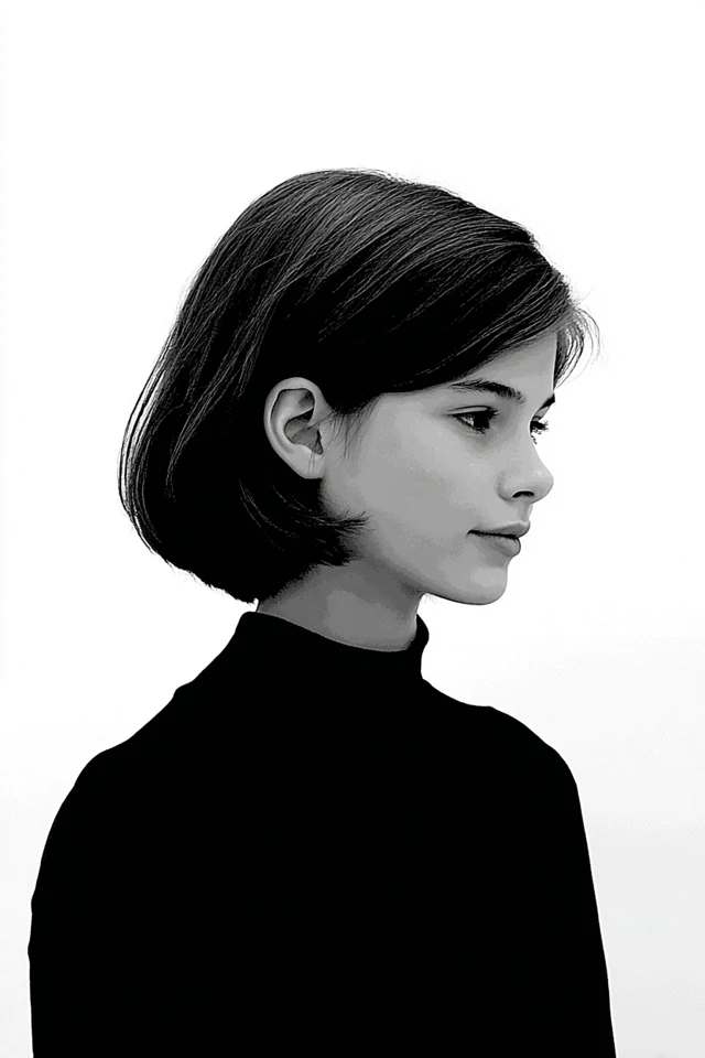 Noir Elegance Portrait - Image 1