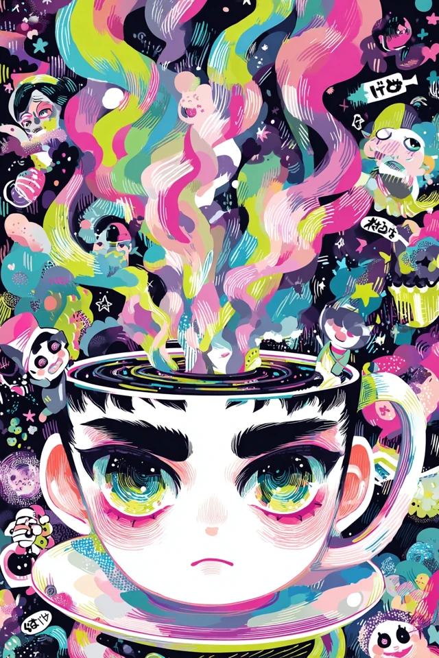 Psychedelic Dreamscape Portrait - Image 4