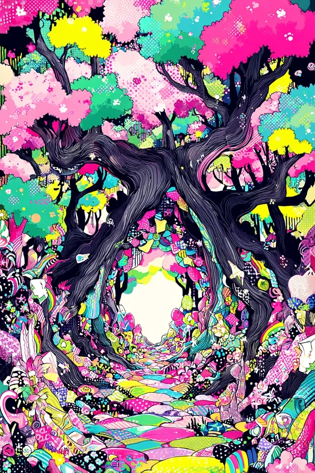 Psychedelic Dreamscape Portrait - Image 5
