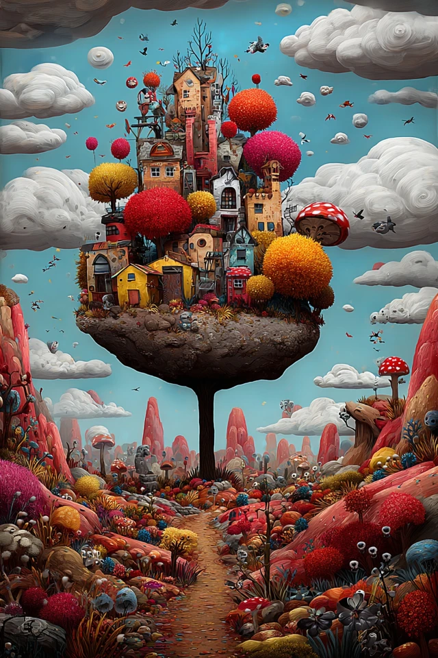 Whimsical Crowd Portrait - Image 2