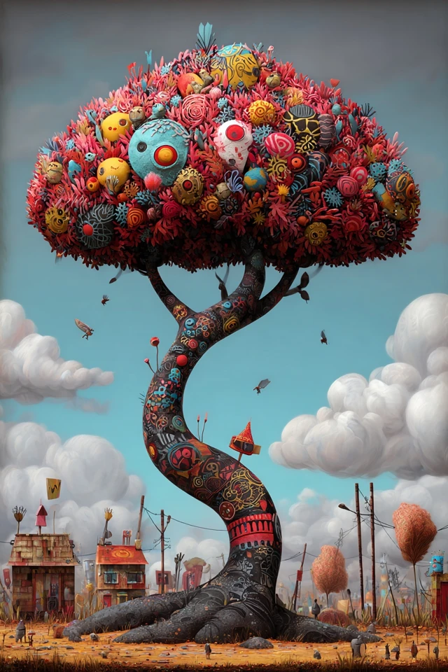 Whimsical Crowd Portrait - Image 5