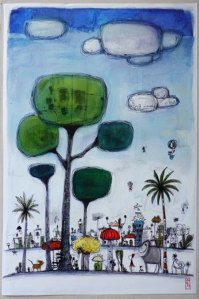 Whimsical Ink Dreams - Image 2