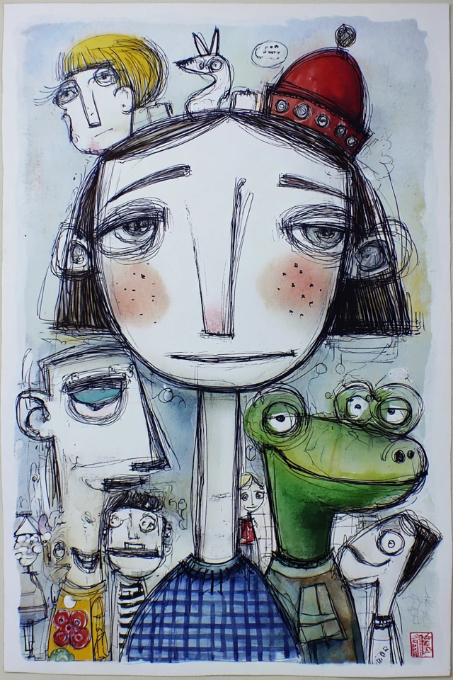 Whimsical Ink Dreams - Image 1