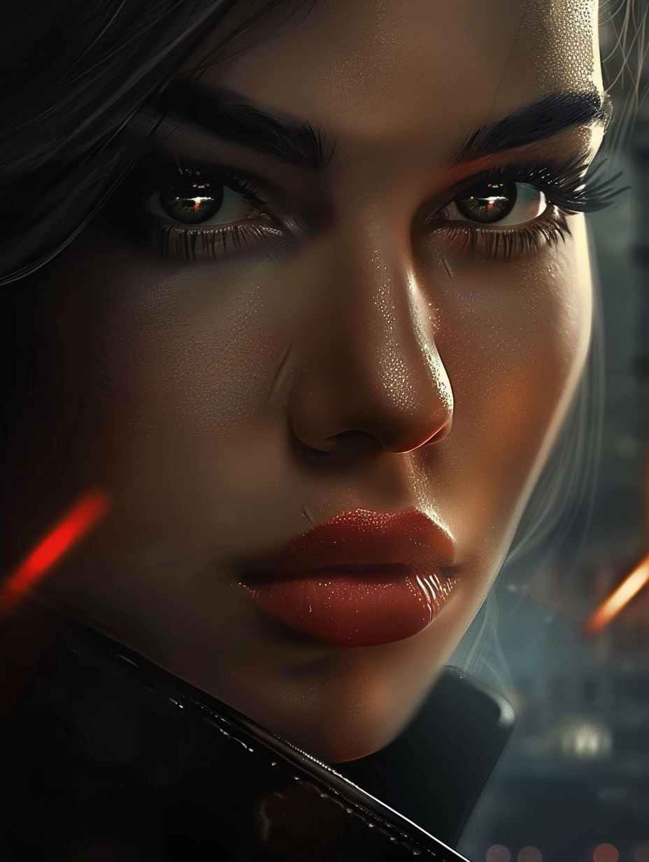 Ethereal Gaze in Soft Light - Image 2