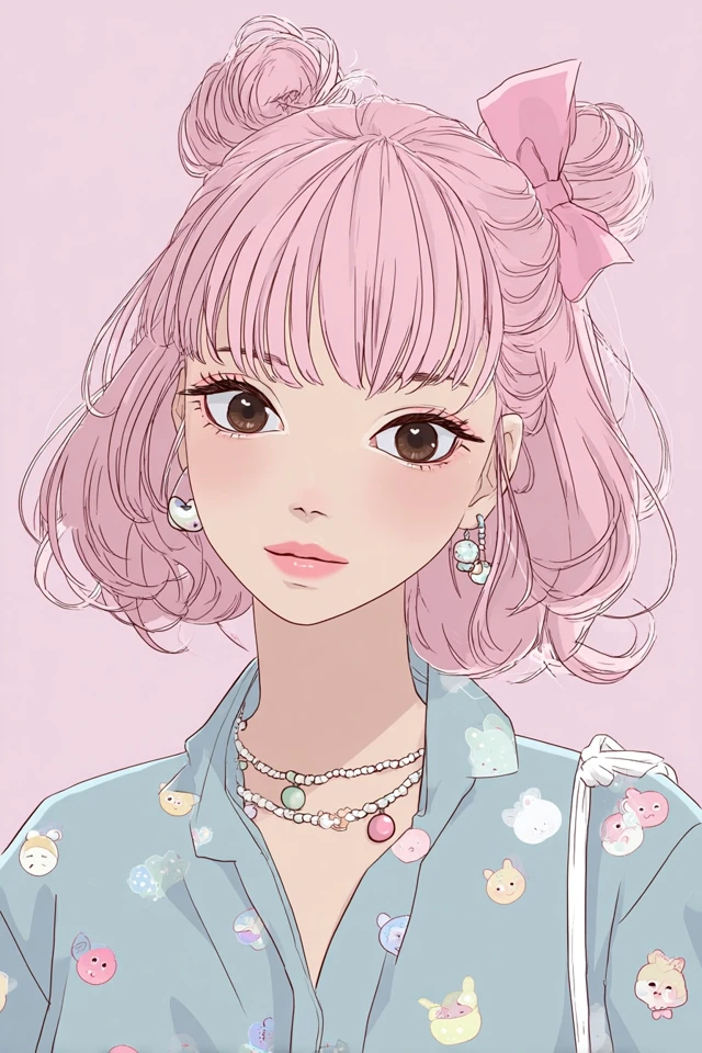 Pastel Dreams Aesthetic Collage - Image 1