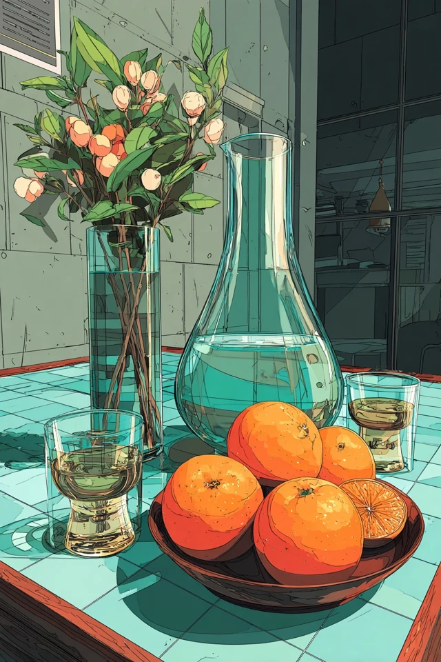 Futuristic Solitude in a Teal World - Image 3