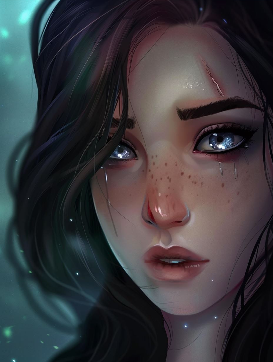 Ethereal Gazes: Digital Portrait Collection - Image 3