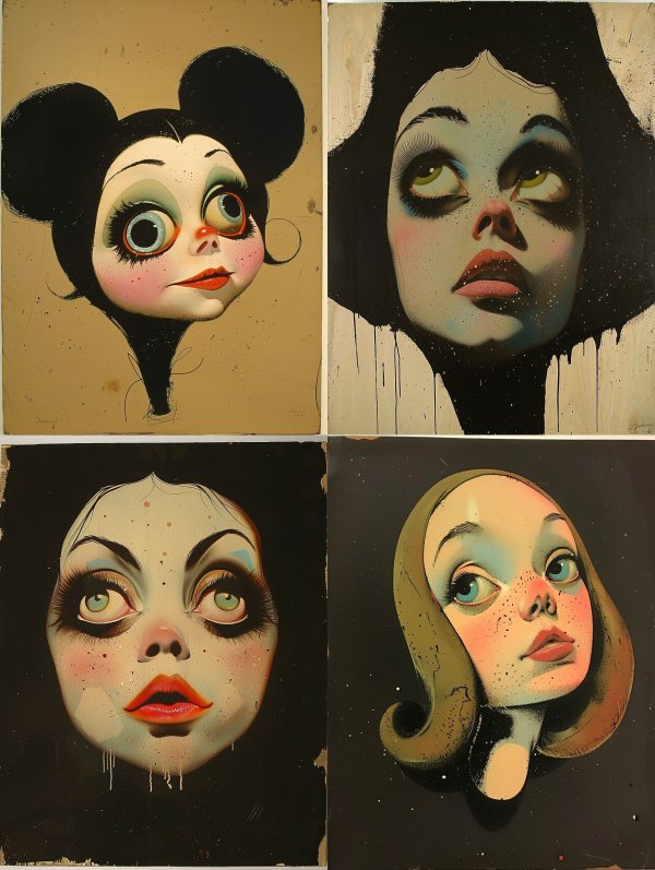 Surrealist Pop Art Portraits
