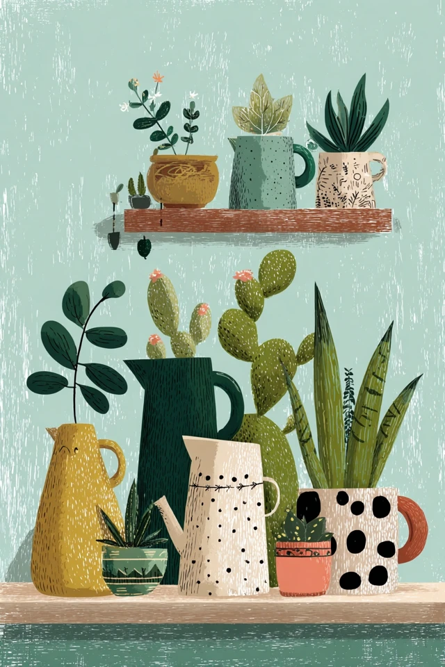 Botanical Whimsy Portrait - Image 3