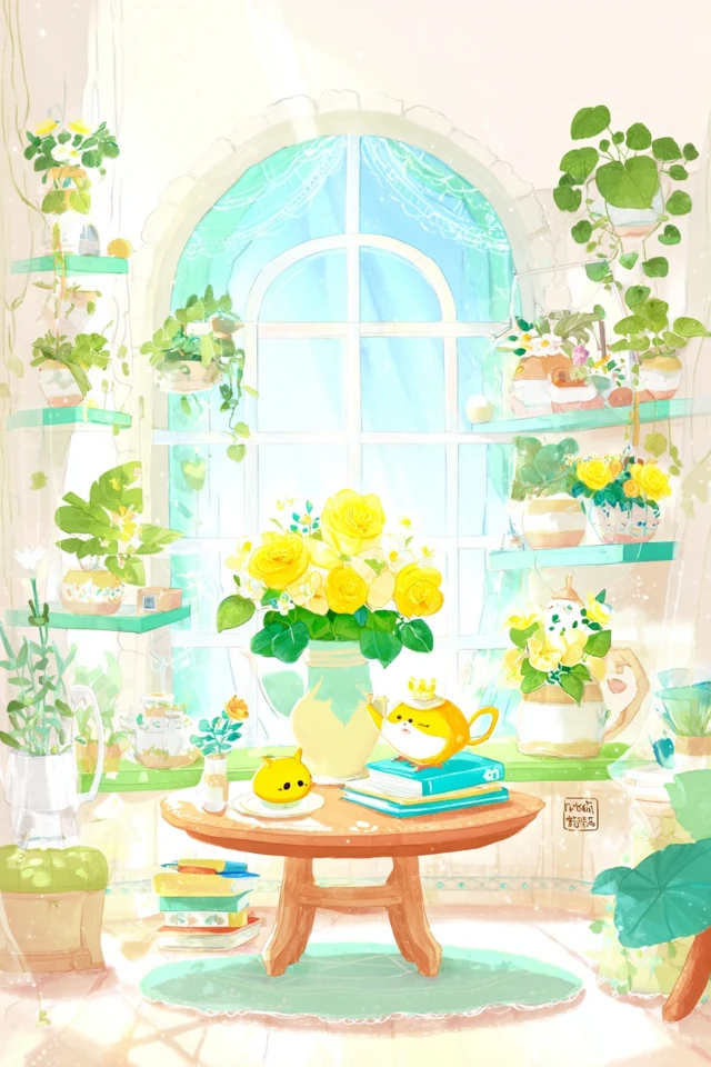 Sun-Drenched Serenity in Yellow - Image 3