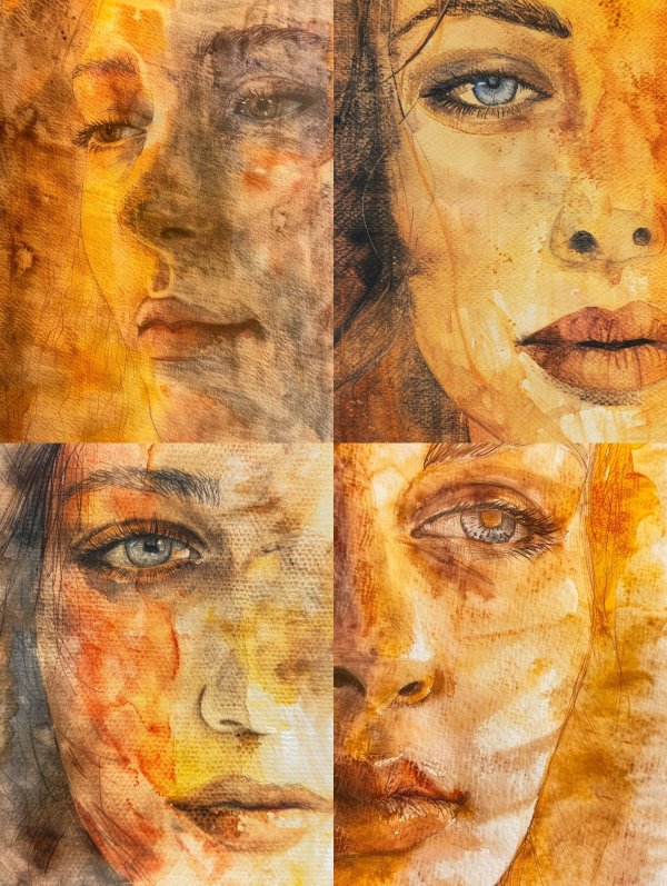 Golden Hues of a Divided Soul