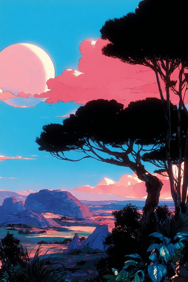 Vibrant Anime Aesthetic Collage - Image 2