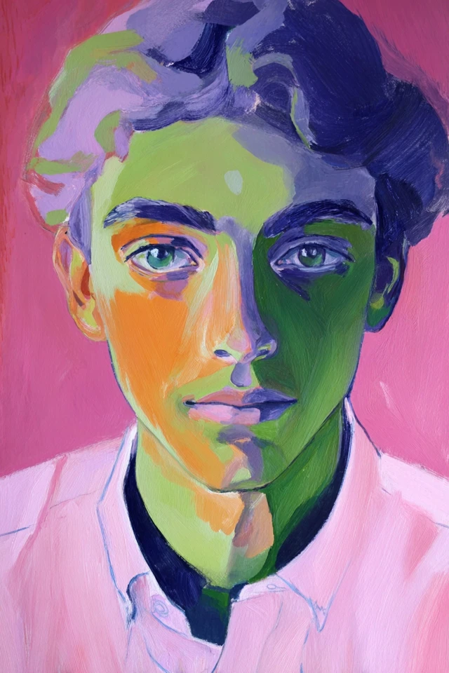 Vibrant Visions in Neon Hues - Image 1