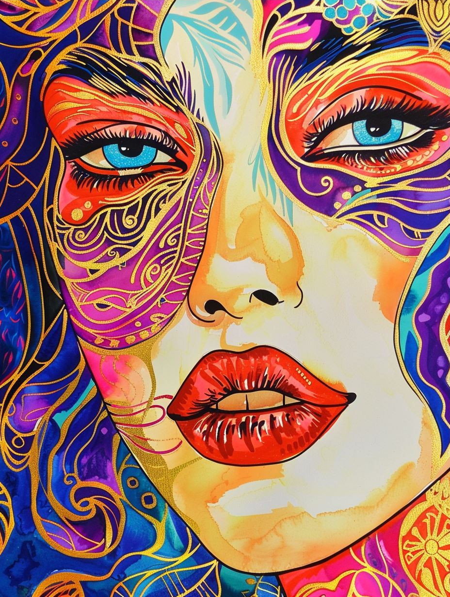 Vibrant Visions of Psychedelic Femininity - Image 3
