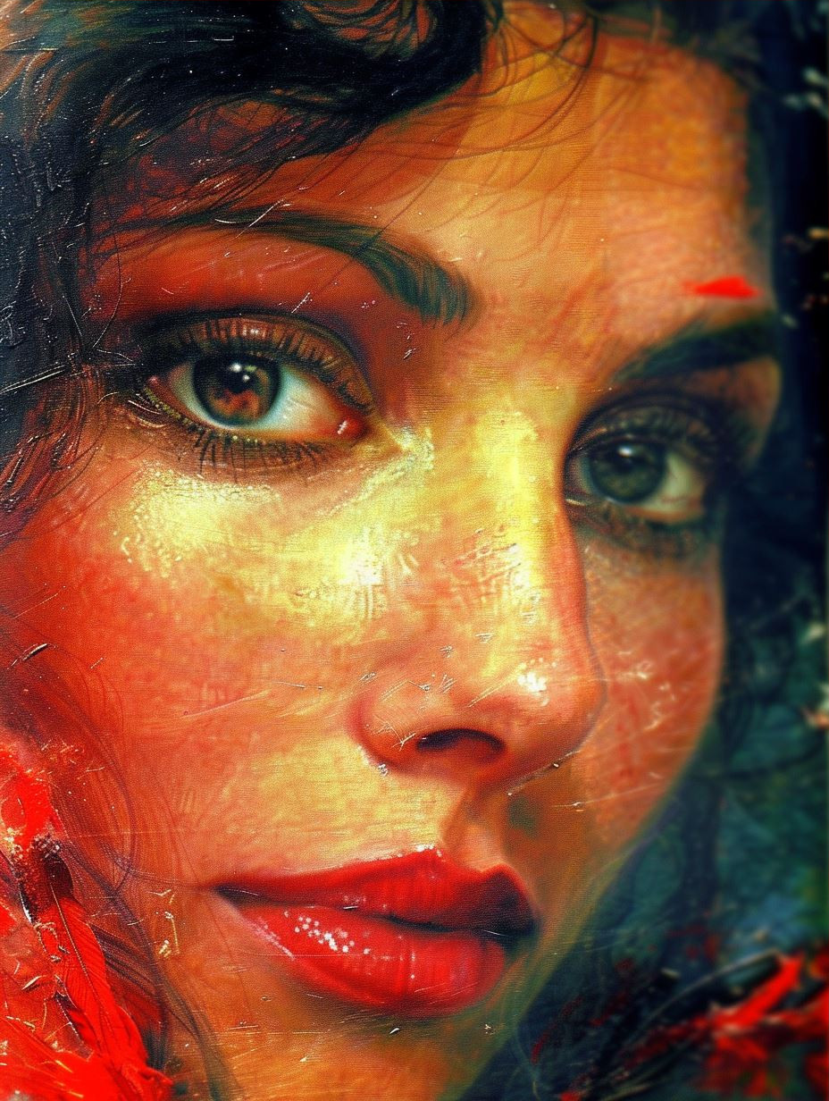 Crimson Hues of Ethereal Beauty - Image 3