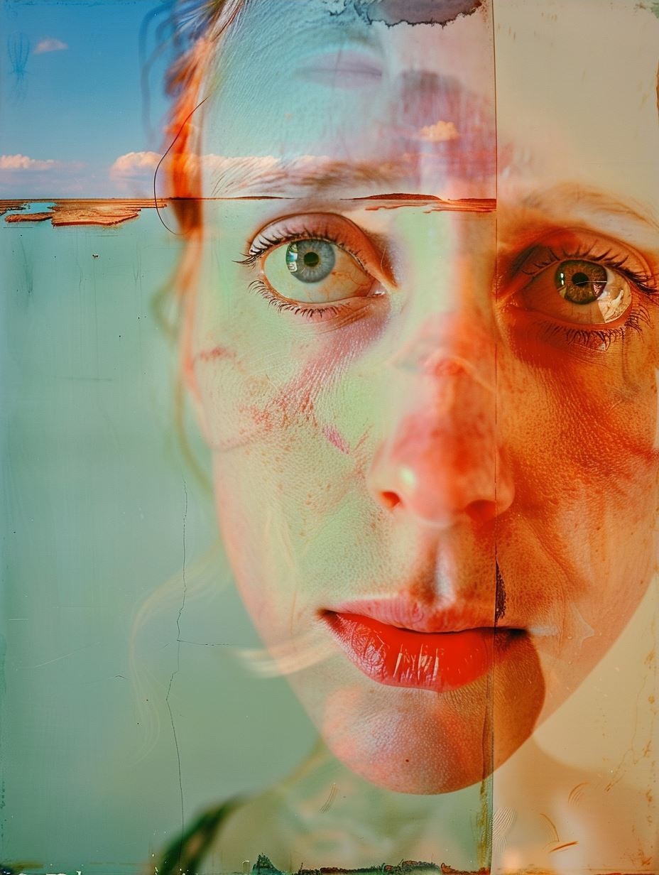 Distorted Gaze Through Glass - Image 3