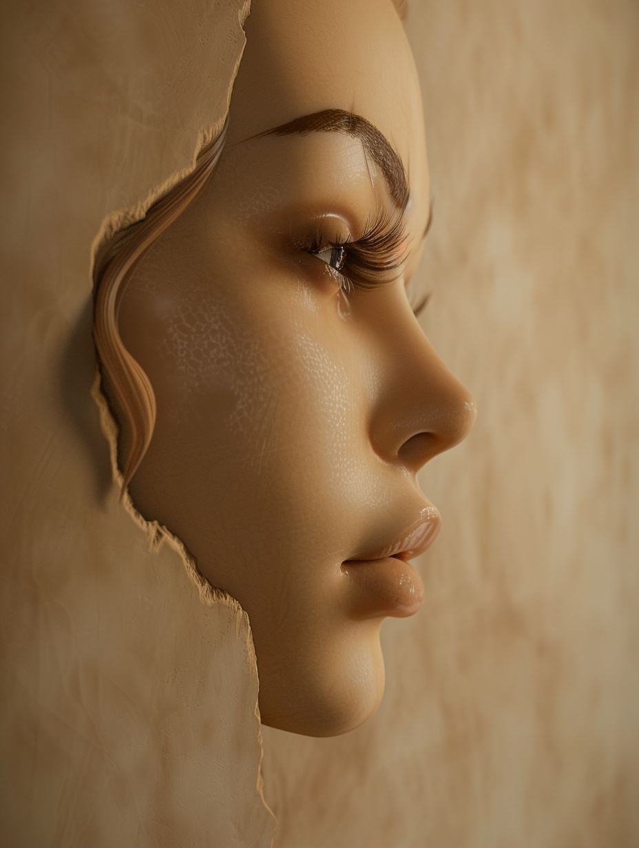 Fragmented Porcelain Grace - Image 1