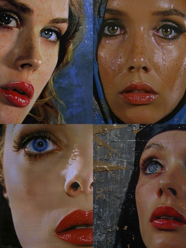 Cinematic Gaze and Glossy Textures