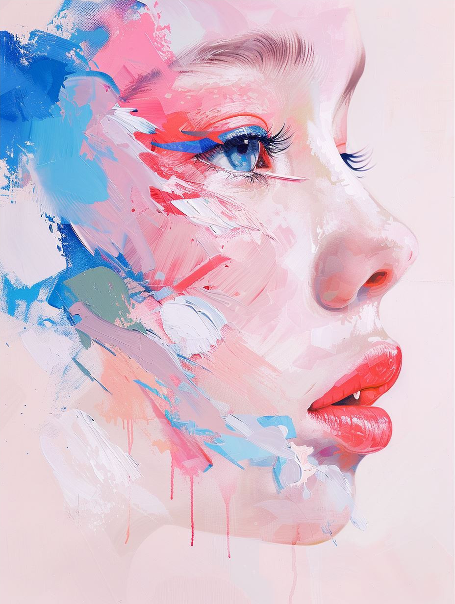 Abstract Pastel Portrait Fusion - Image 4