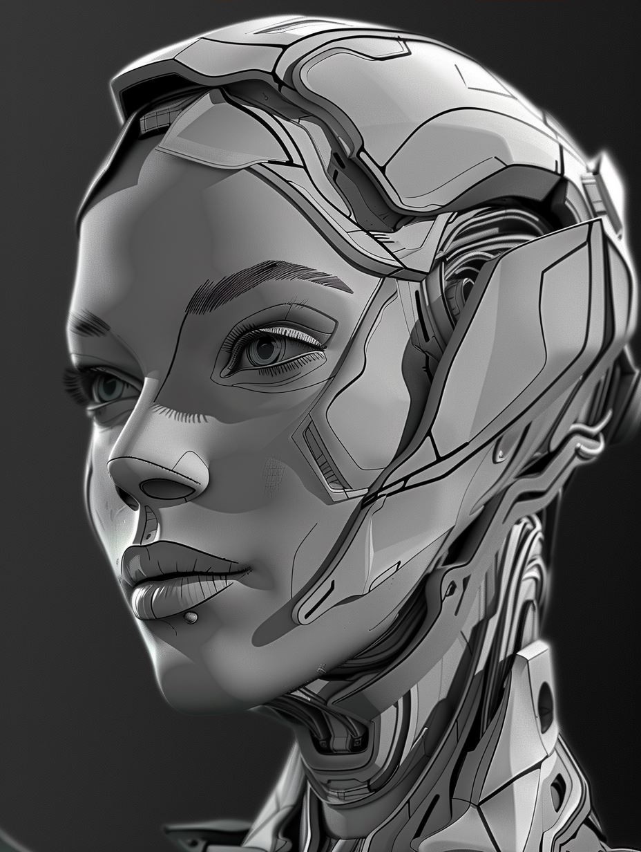 Futuristic Cyborg Portraits in Digital Art - Image 4