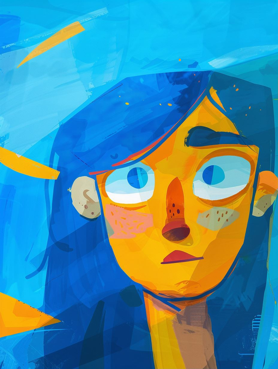 Melancholy Blue Digital Portraits - Image 1