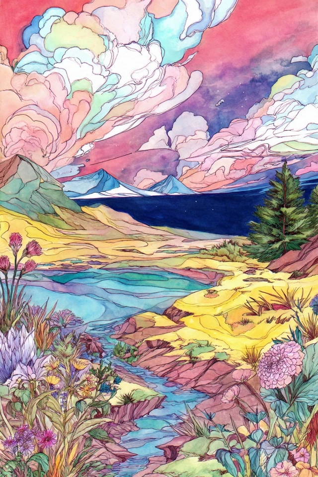 Floral Dreamscape Portrait - Image 2