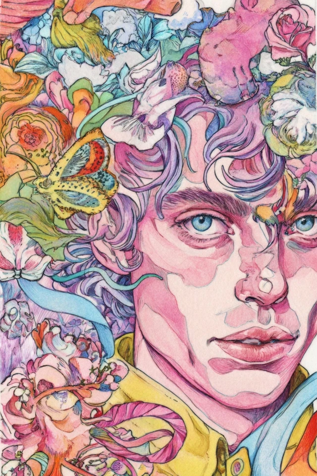 Floral Dreamscape Portrait - Image 1