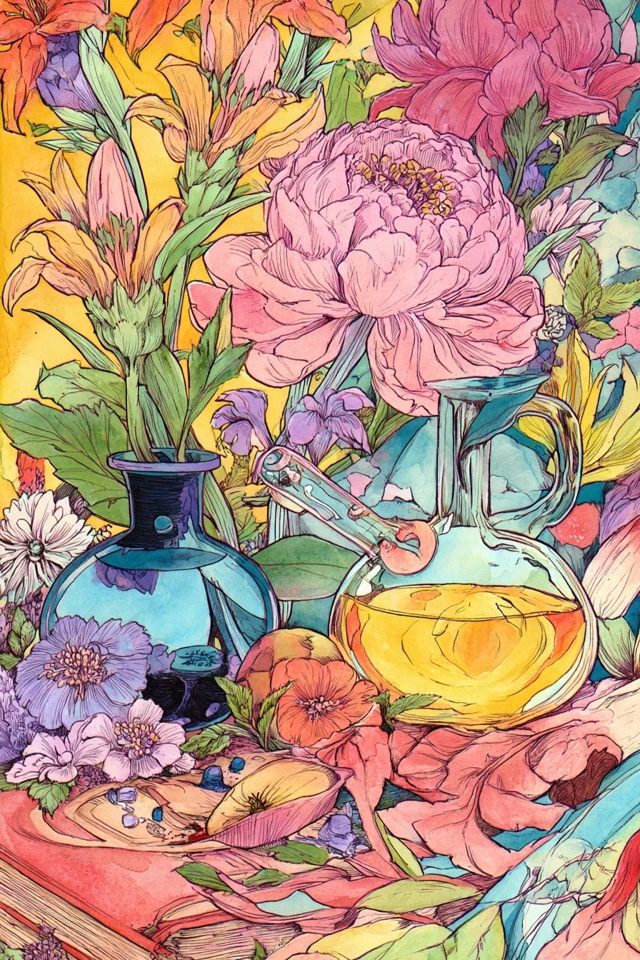 Floral Dreamscape Portrait - Image 3